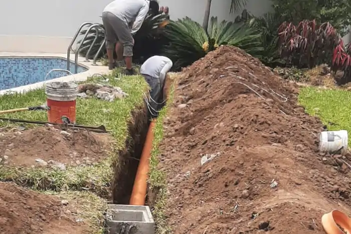 Reparación de fuga de agua